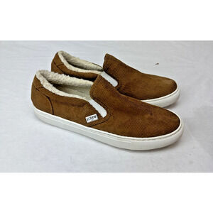 J Crew Corduroy Slip-On Sneakers with Sherpa Fleece Lining Shoe Size 9.5 Comfort